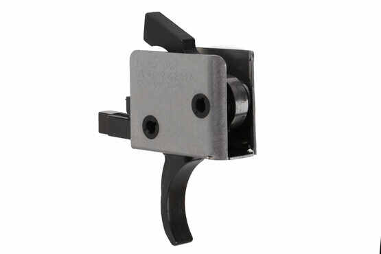 The CMC AR15 AR10 Drop-In Duty Single Stage 4.5lb Curved Trigger fits in Mil-Spec lower receivers with .154in pins